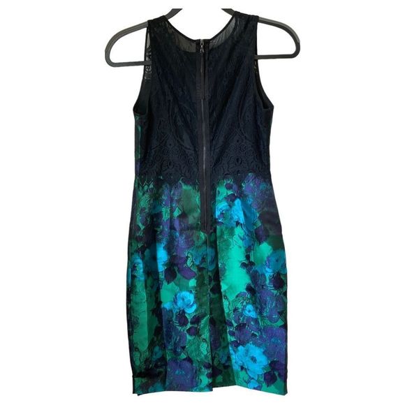 ANTHROPOLOGIE Leifsdottir Water Garden Floral and Lace Dress Size 2 - Picture 3 of 8